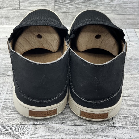 OluKai Pehuea Black Mesh Low Top Slip On Casual Sneaker Shoes Women Size‎ 8.5 - Picture 4 of 10